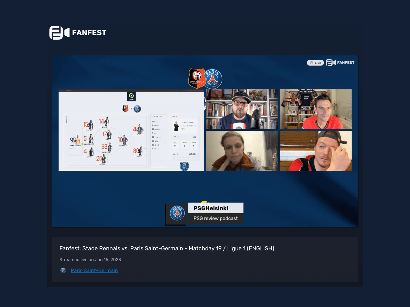FanFest 2.0 platform real-time fan events interface